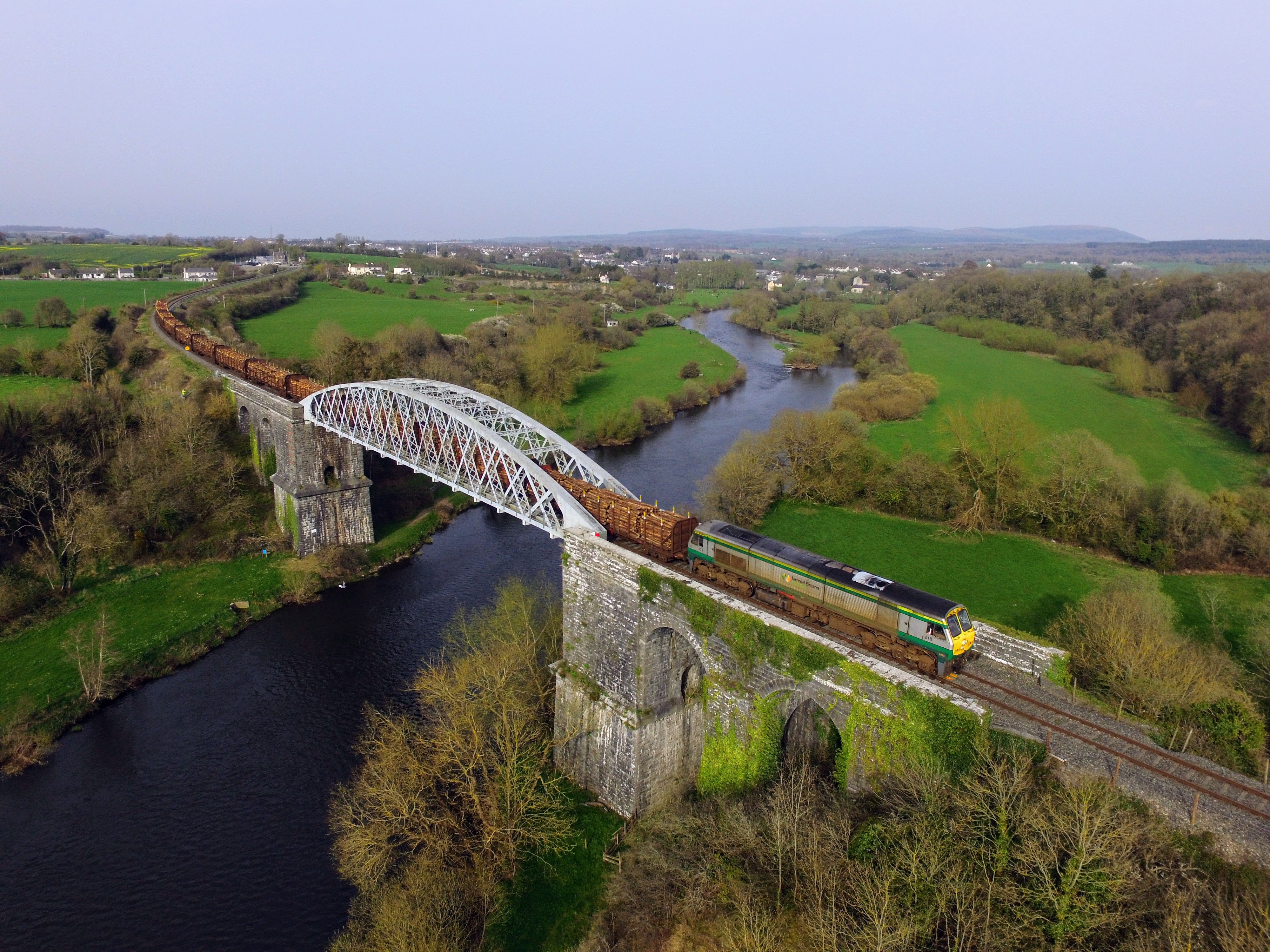 Rail freight train in Waterford