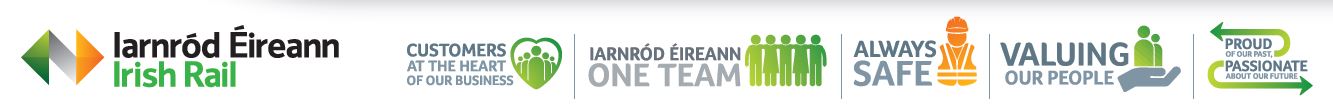 Iarnród Éireann values and logos
