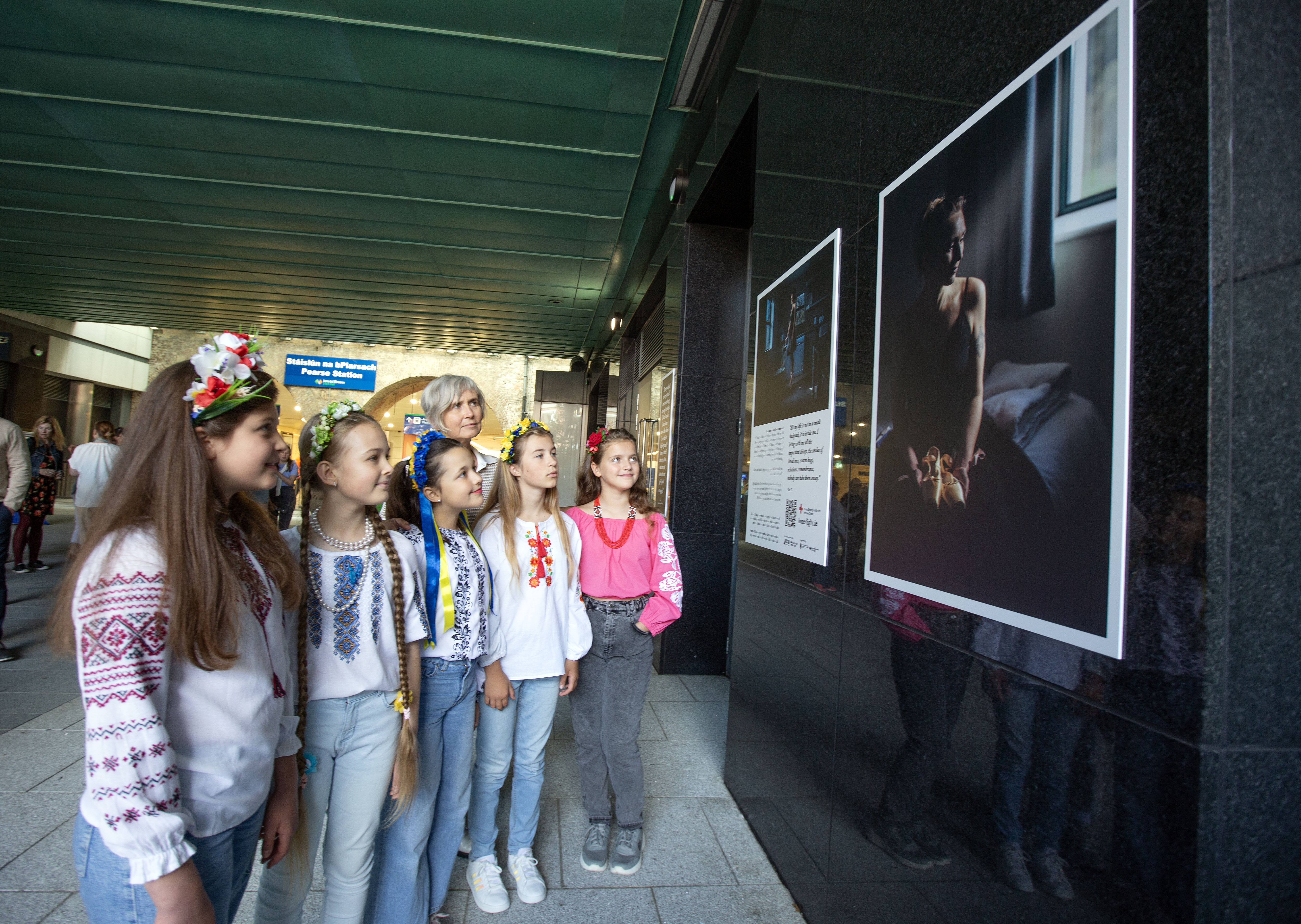 Ukrainian exhibition at Pearse Station