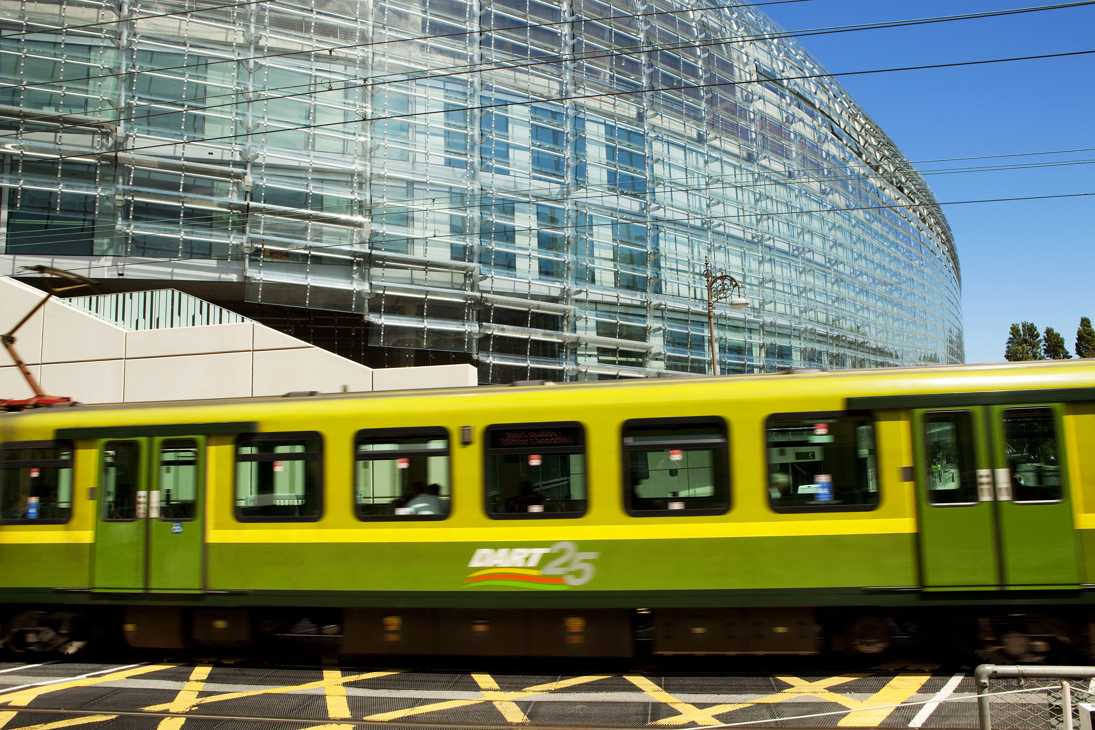 DART Train Passing Aviva