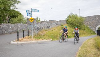 Cycling along the Royal Canal Greenway