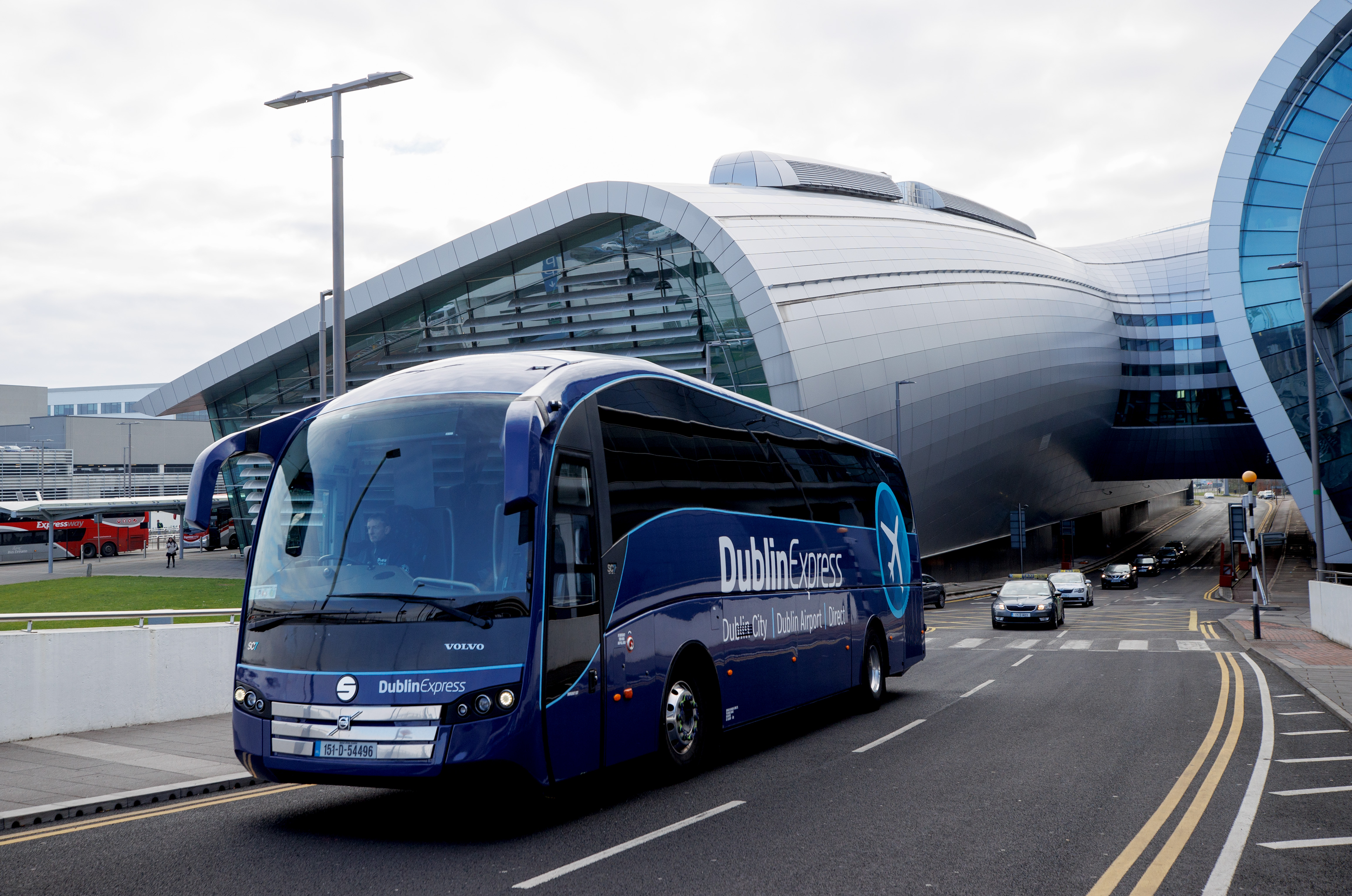 Dublin Express bus at Dublin Airport