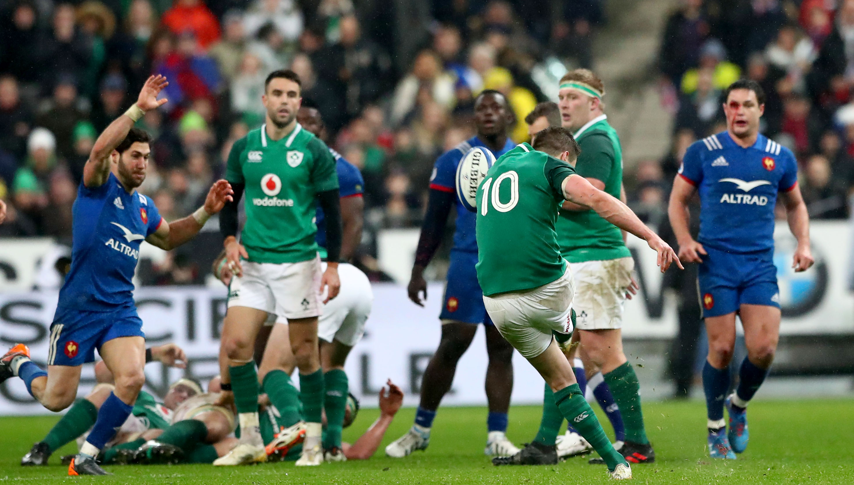 Johnny Sexton drop goal vs France