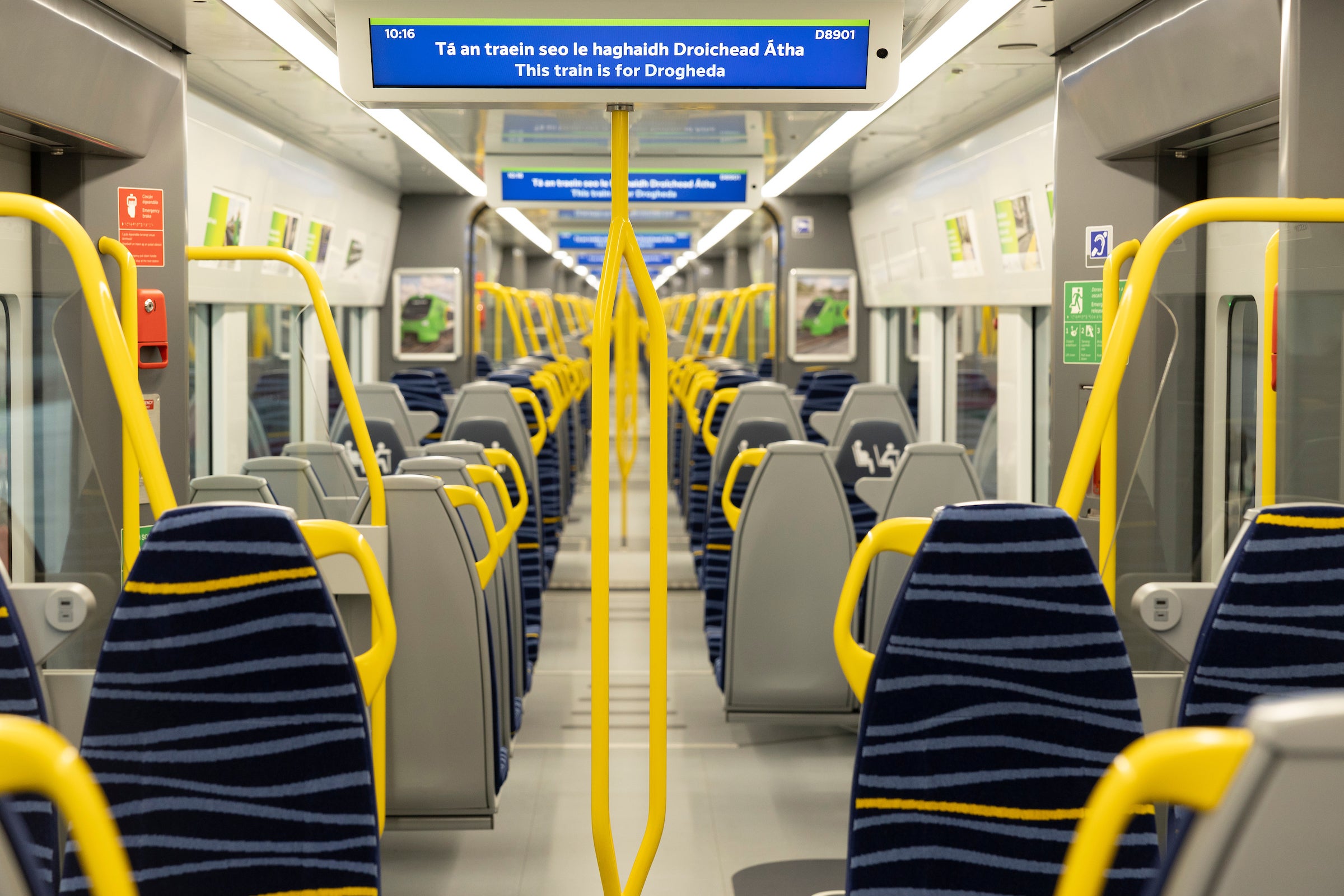 Interior image of new DART carriage (showing a full view of the extended interior)