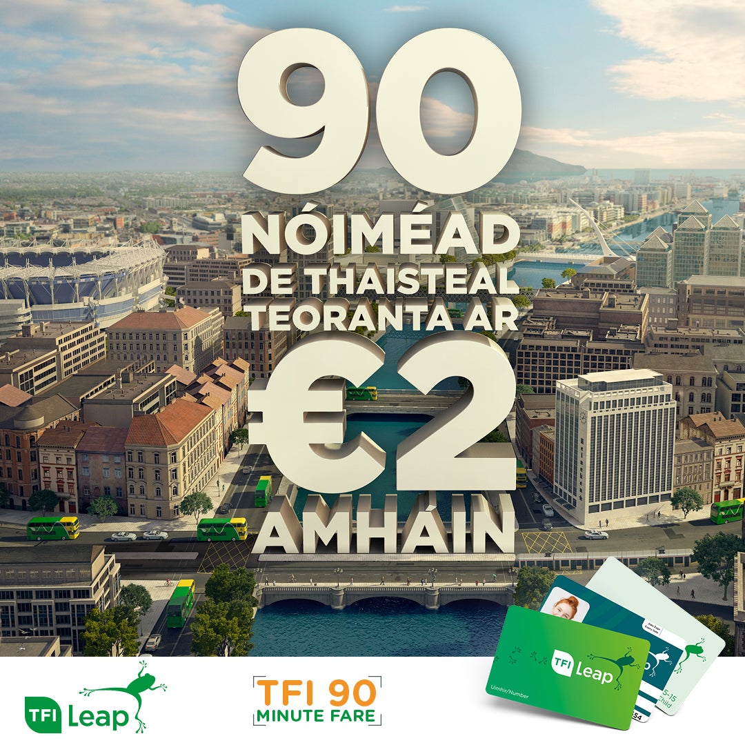 TFI 90 €2 ar Charta Letap TFI