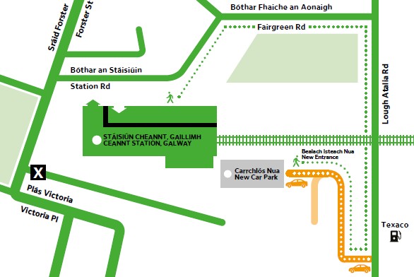 Galway station car park map